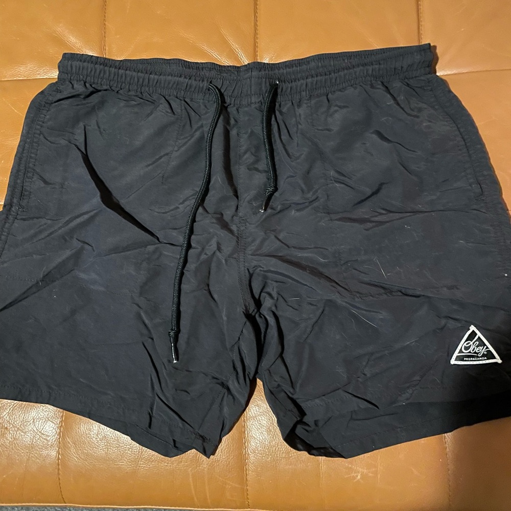 Obey Large Men’s Board Shorts. Above the Knee